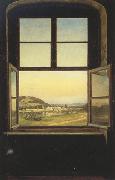 Johan Christian Dahl View of Pillnitz Castle from a Window (mk22) oil painting picture wholesale